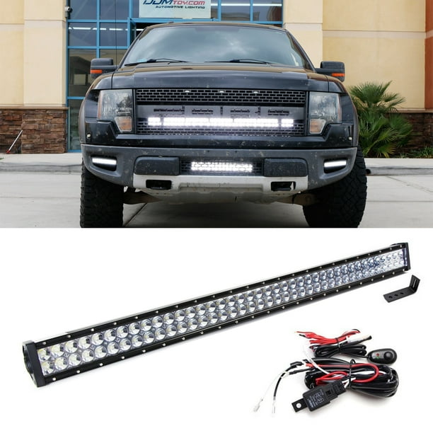 DaSen Lower Hidden Bumper Grille Mounting Brackets Compatible with 20-22 Inch Single or Dual Row LED Light Bar Compatible with 2006-2008 Ford F150 4WD/2WD 